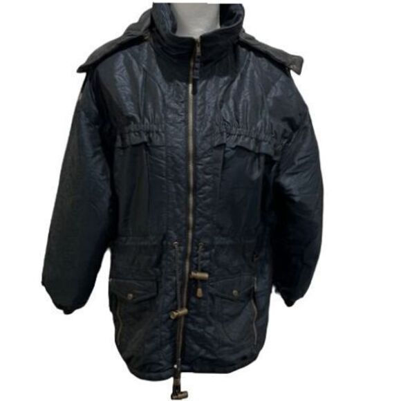 Vintage EDELWEISS womens coat sz‎ L blue/green heavy ski coat outdoor cozy warm - Picture 1 of 8